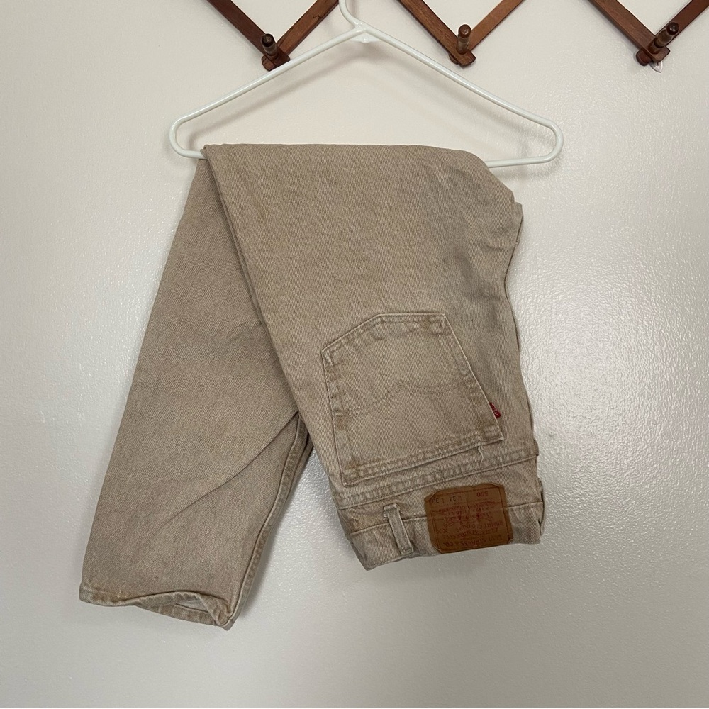 Levi's 550 Light Tan Denim Jeans